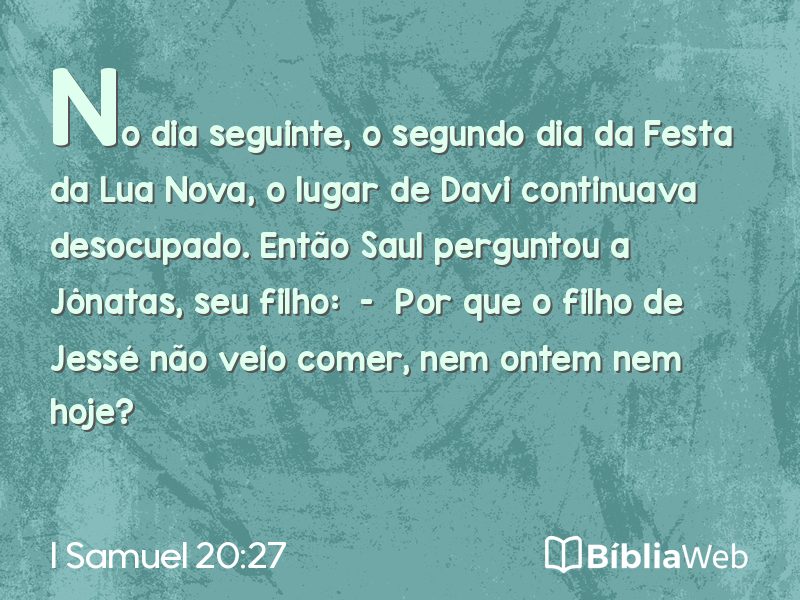 I Samuel 20:27 em imagem para compartilhar