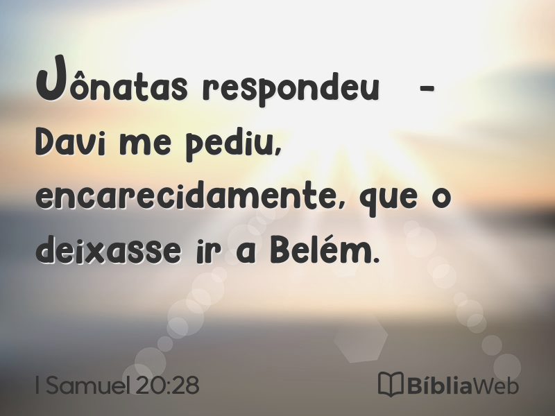 I Samuel 20:28 em imagem para compartilhar