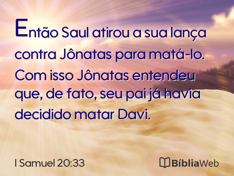 I Samuel 20:33 em imagem para compartilhar
