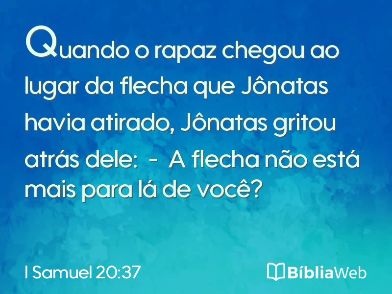 I Samuel 20:37 em imagem para compartilhar