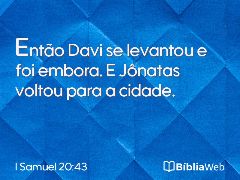 I Samuel 20:43 em imagem para compartilhar