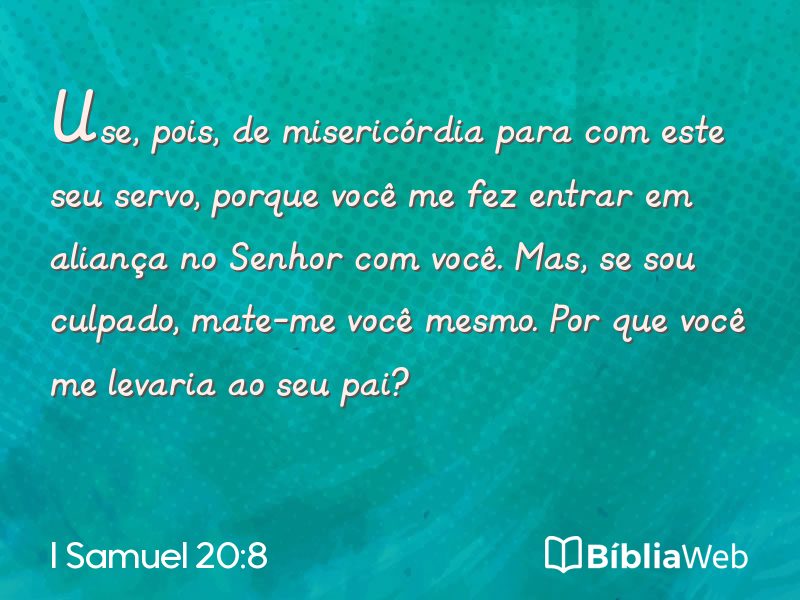 I Samuel 20:8 em imagem para compartilhar