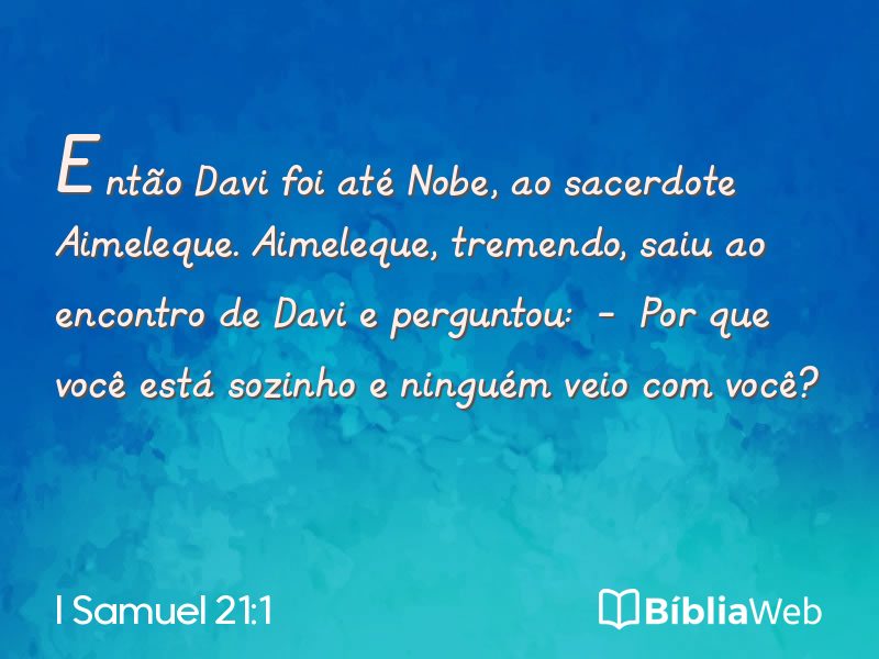 I Samuel 21:1 em imagem para compartilhar