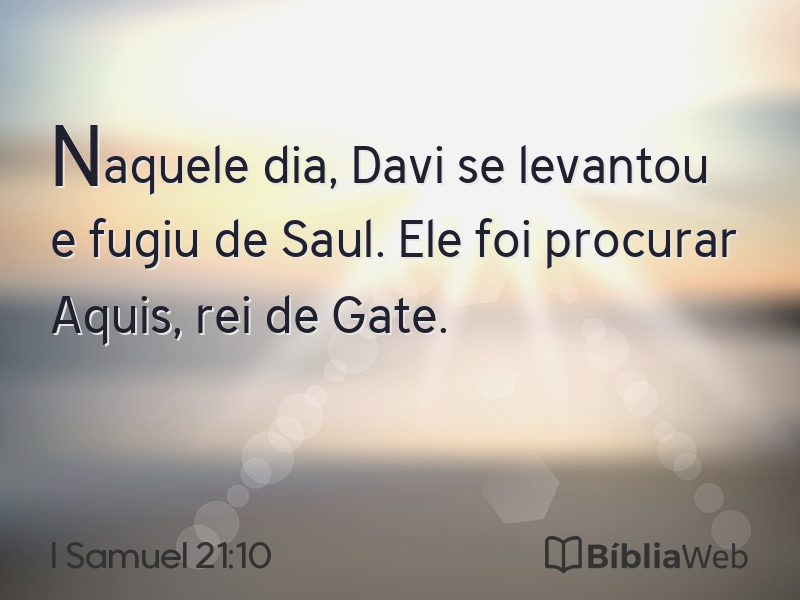 I Samuel 21:10 em imagem para compartilhar