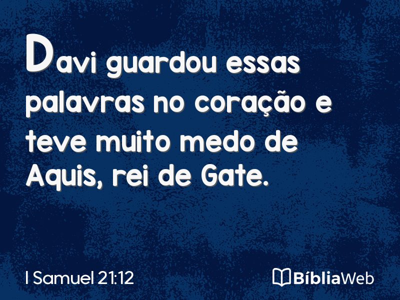 I Samuel 21:12 em imagem para compartilhar