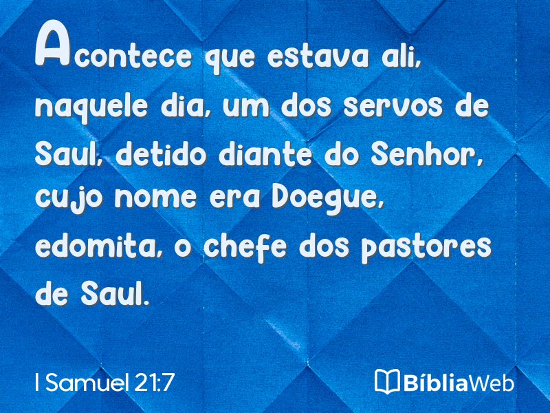 I Samuel 21:7 em imagem para compartilhar