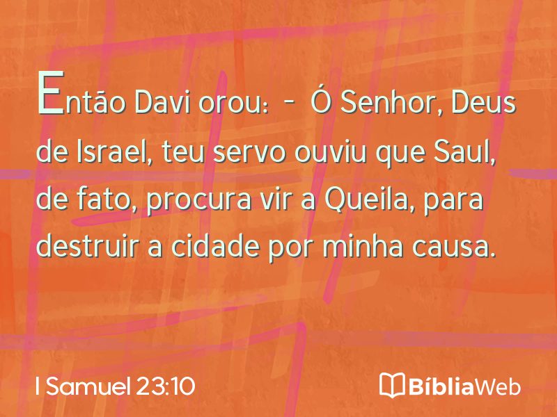 I Samuel 23:10 em imagem para compartilhar