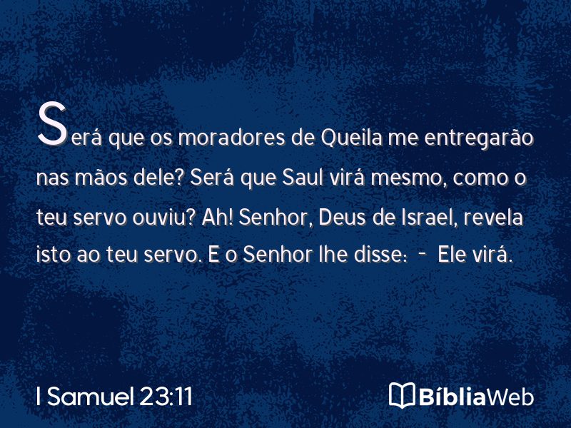 I Samuel 23:11 em imagem para compartilhar
