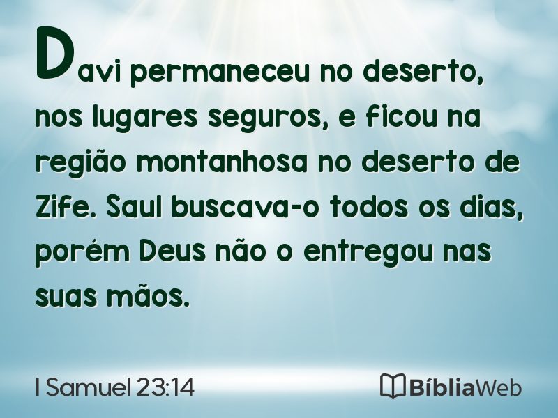 I Samuel 23:14 em imagem para compartilhar