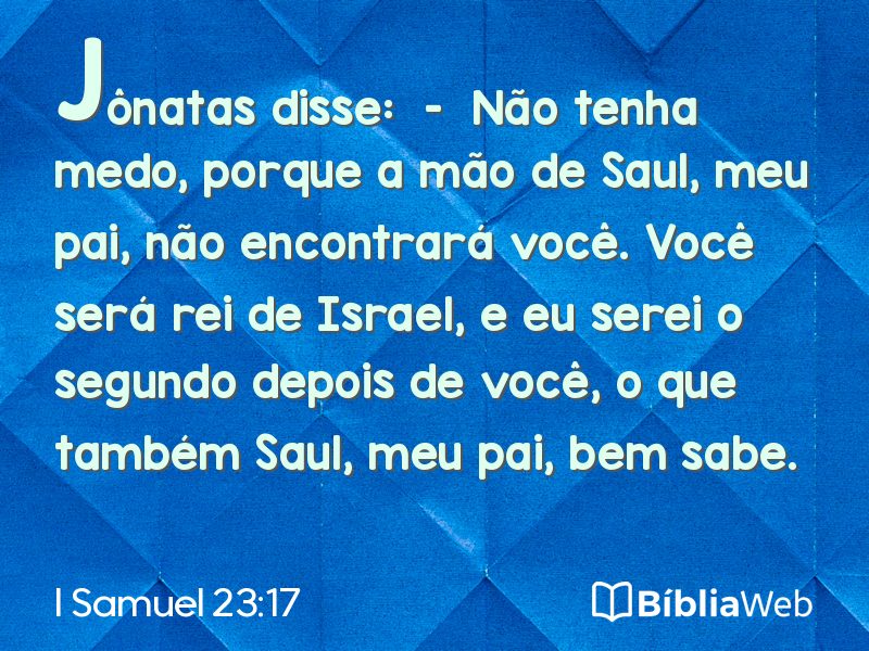 I Samuel 23:17 em imagem para compartilhar