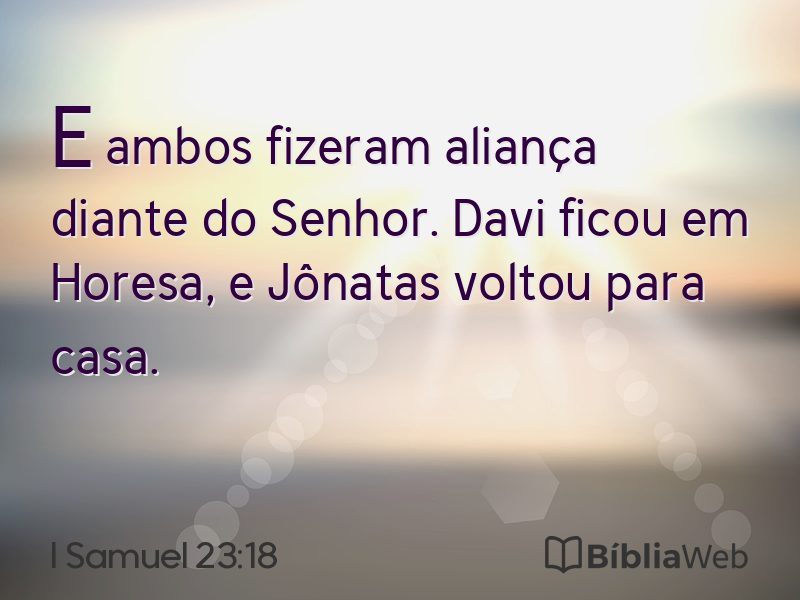 I Samuel 23:18 em imagem para compartilhar