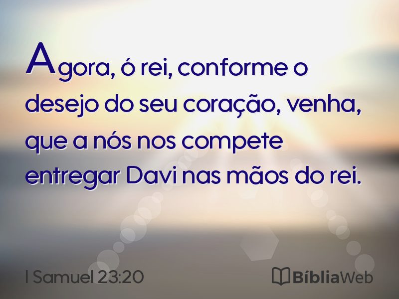 I Samuel 23:20 em imagem para compartilhar