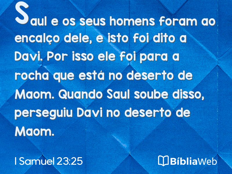 I Samuel 23:25 em imagem para compartilhar