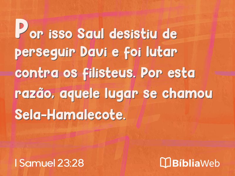 I Samuel 23:28 em imagem para compartilhar
