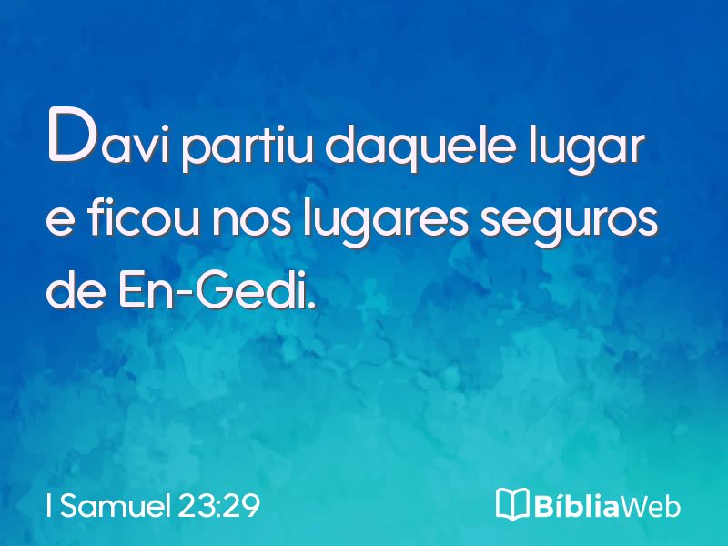 I Samuel 23:29 em imagem para compartilhar