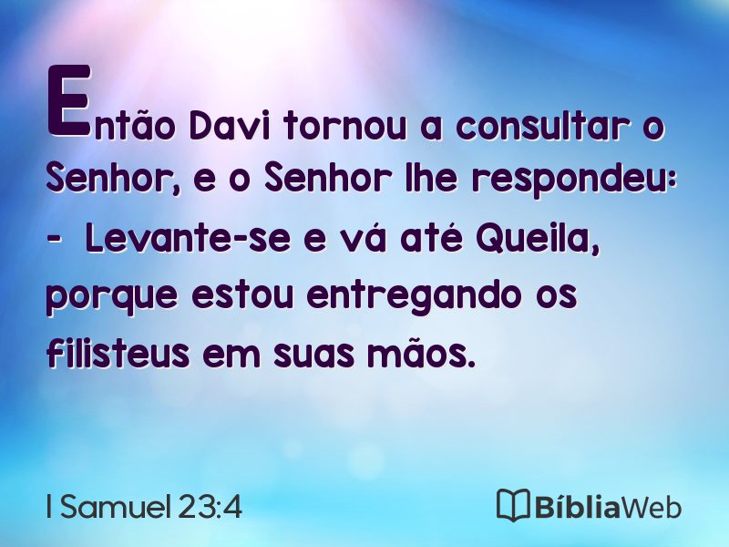 I Samuel 23:4 em imagem para compartilhar