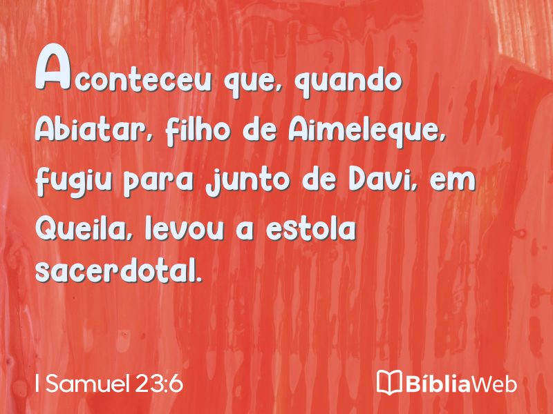 I Samuel 23:6 em imagem para compartilhar