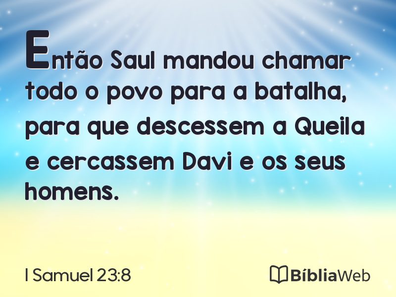 I Samuel 23:8 em imagem para compartilhar