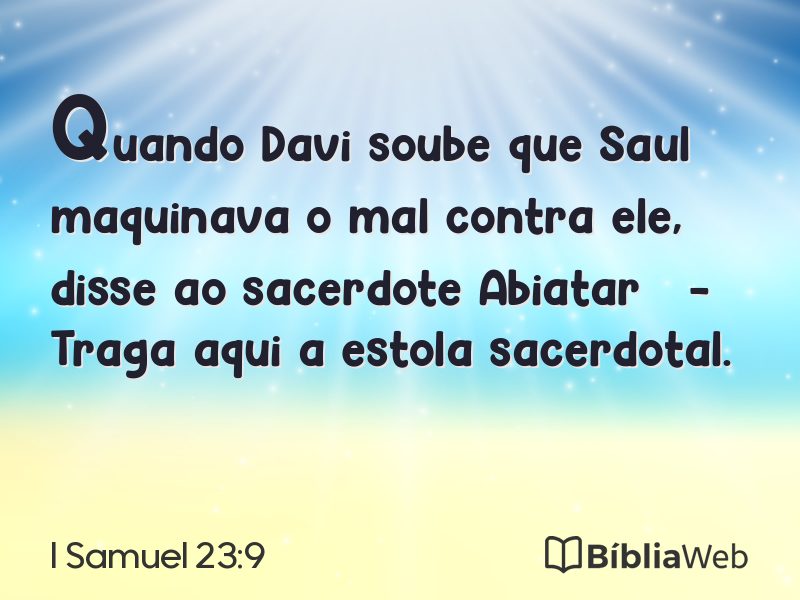 I Samuel 23:9 em imagem para compartilhar