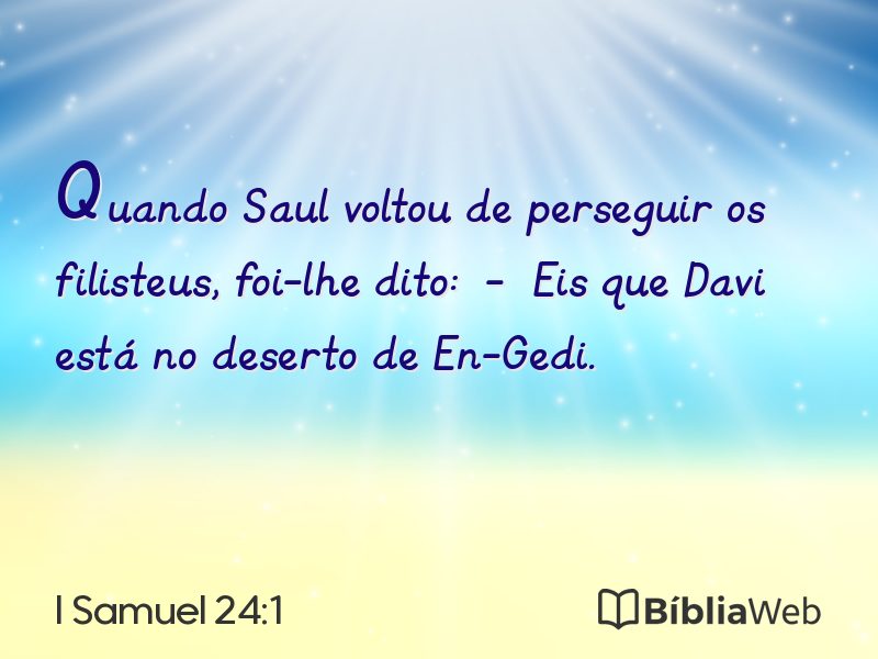 I Samuel 24:1 em imagem para compartilhar