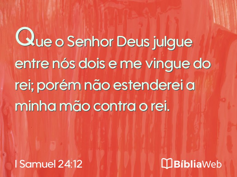 I Samuel 24:12 em imagem para compartilhar
