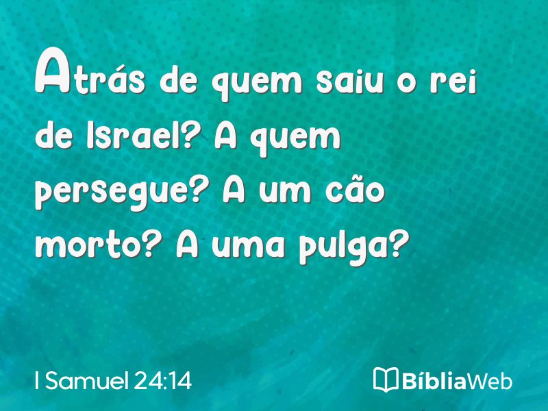 I Samuel 24:14 em imagem para compartilhar