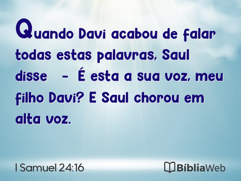 I Samuel 24:16 em imagem para compartilhar