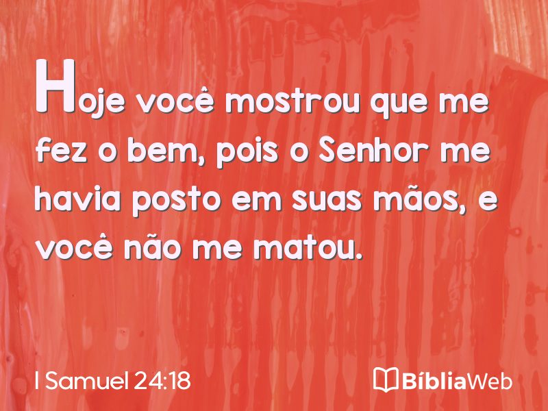 I Samuel 24:18 em imagem para compartilhar