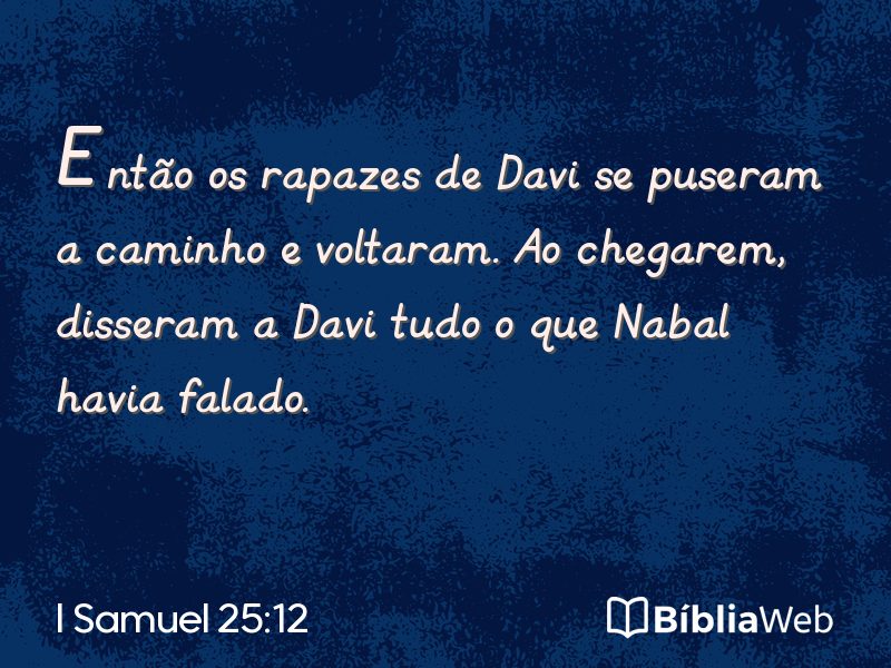 I Samuel 25:12 em imagem para compartilhar