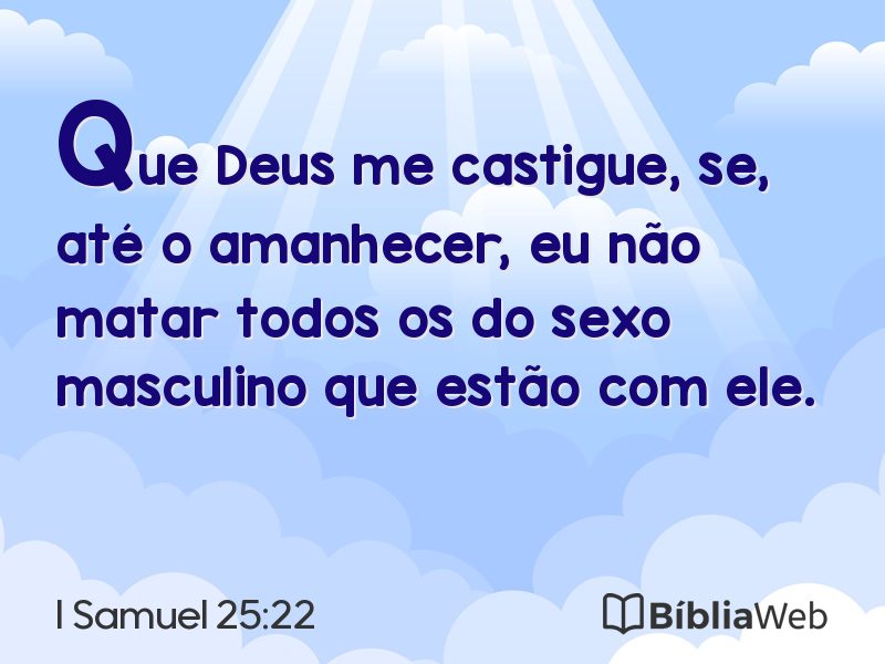 I Samuel 25:22 em imagem para compartilhar