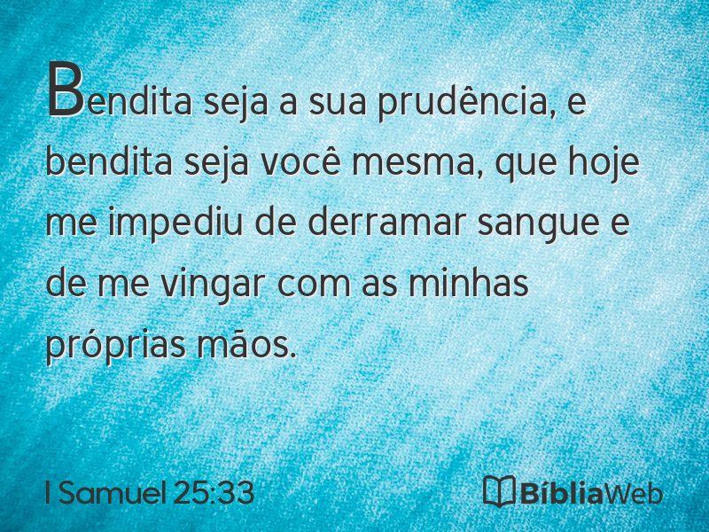 I Samuel 25:33 em imagem para compartilhar