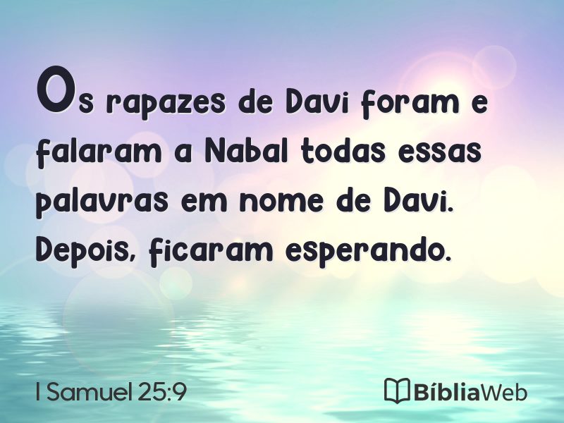 I Samuel 25:9 em imagem para compartilhar