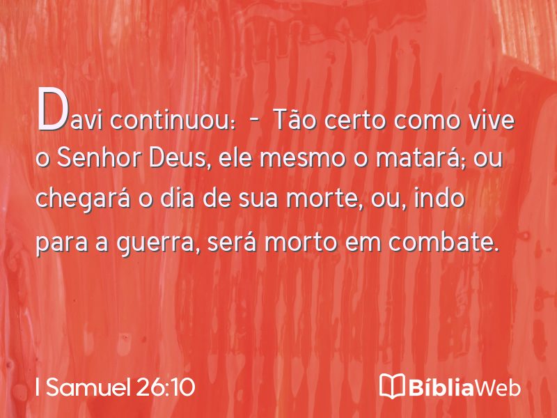 I Samuel 26:10 em imagem para compartilhar
