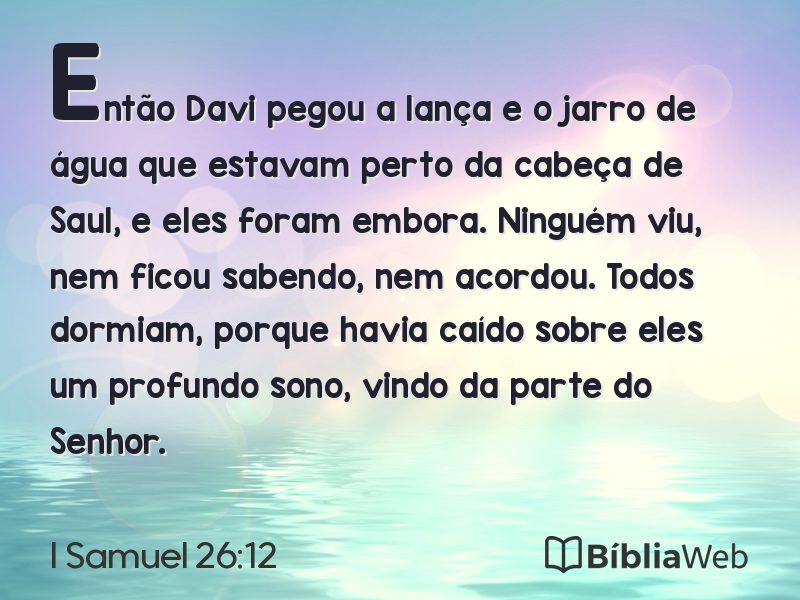 I Samuel 26:12 em imagem para compartilhar