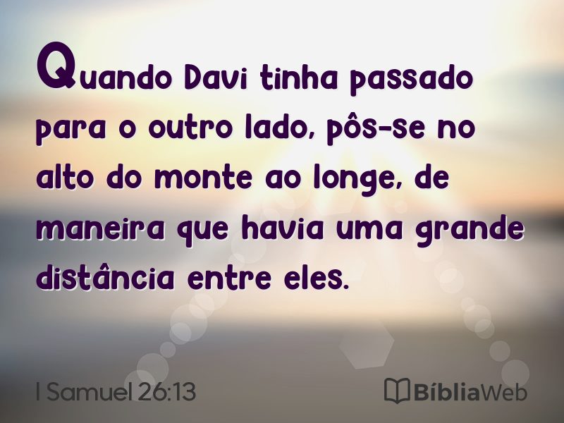 I Samuel 26:13 em imagem para compartilhar