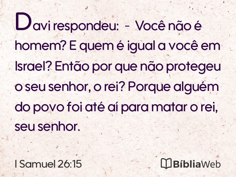 I Samuel 26:15 em imagem para compartilhar
