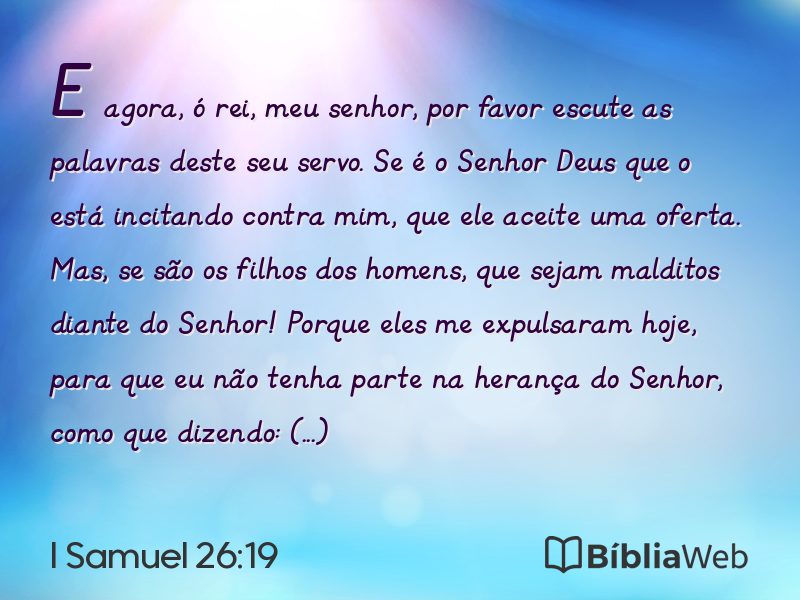 I Samuel 26:19 em imagem para compartilhar