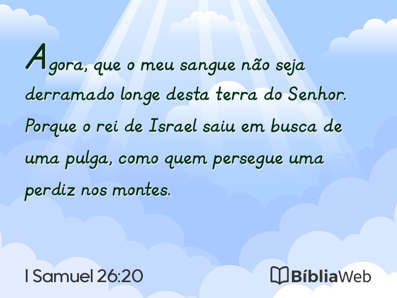 I Samuel 26:20 em imagem para compartilhar