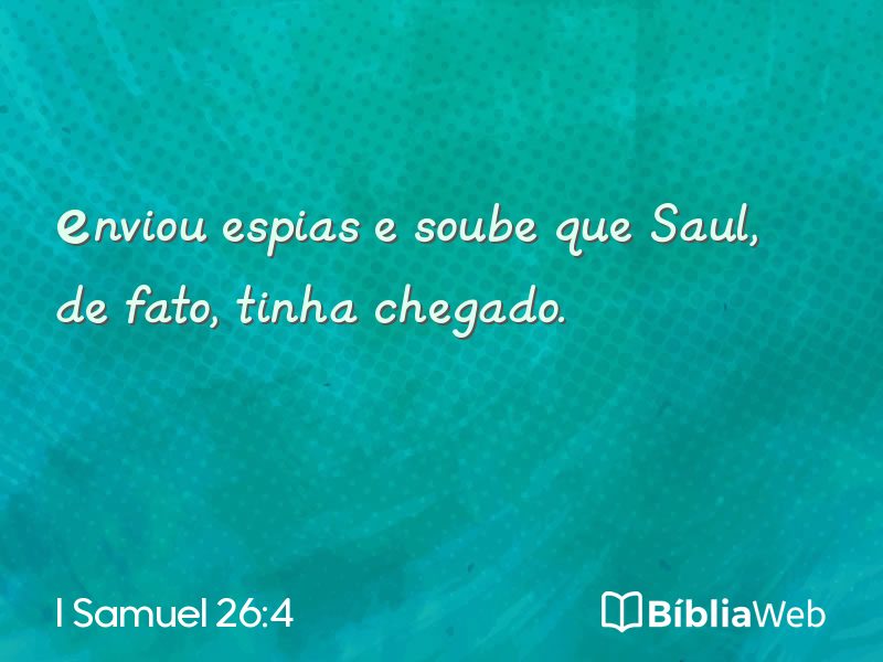 I Samuel 26:4 em imagem para compartilhar