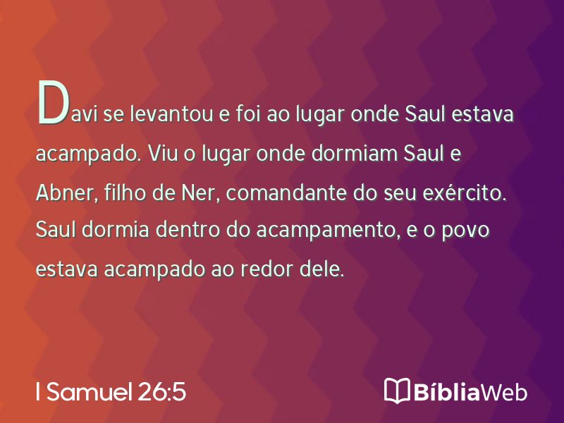 I Samuel 26:5 em imagem para compartilhar