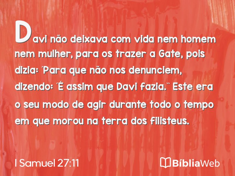 I Samuel 27:11 em imagem para compartilhar