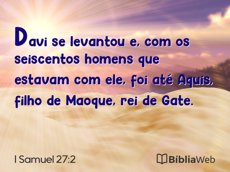 I Samuel 27:2 em imagem para compartilhar