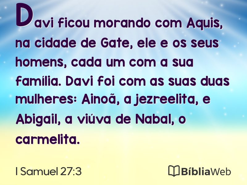 I Samuel 27:3 em imagem para compartilhar