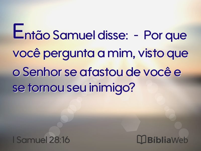 I Samuel 28:16 em imagem para compartilhar