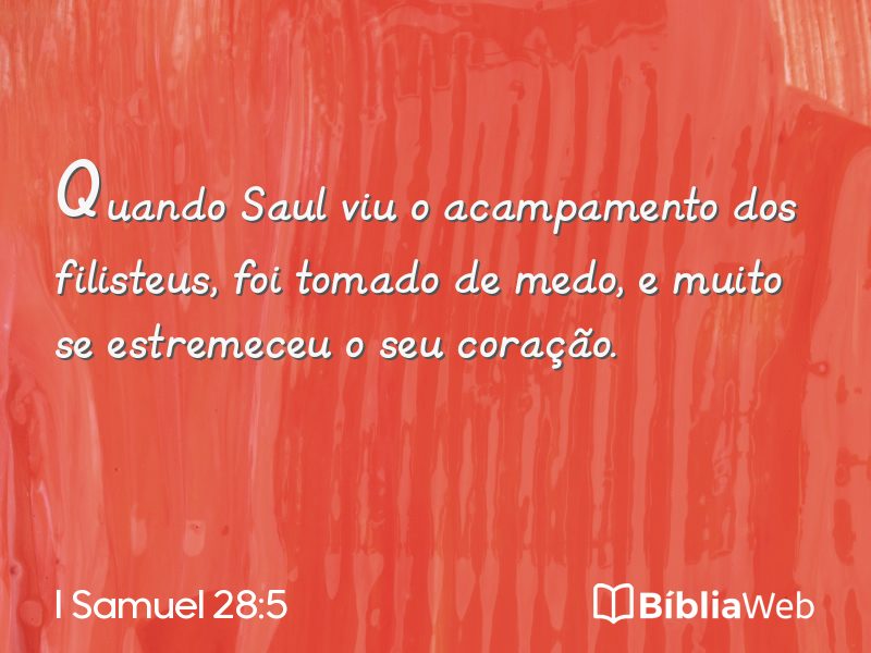 I Samuel 28:5 em imagem para compartilhar