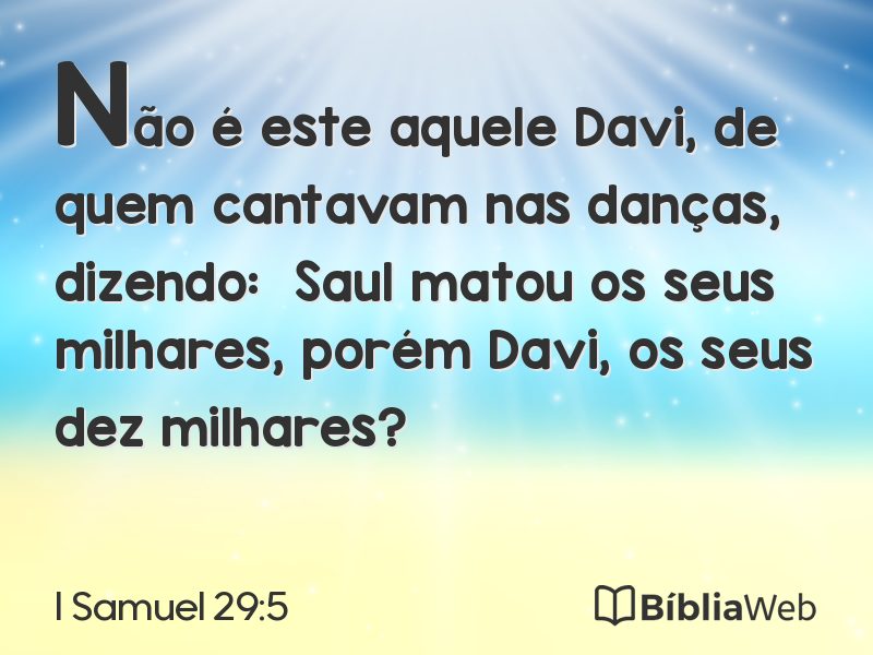 I Samuel 29:5 em imagem para compartilhar