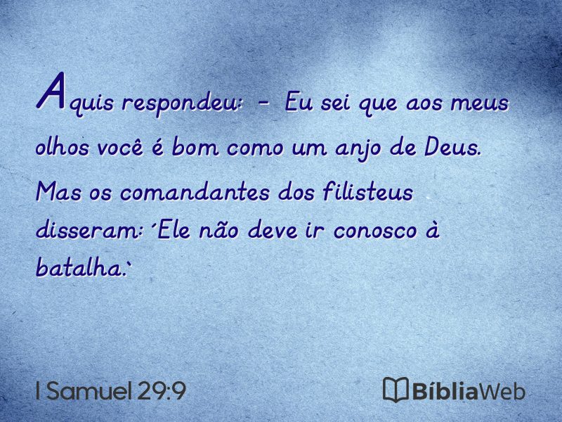 I Samuel 29:9 em imagem para compartilhar