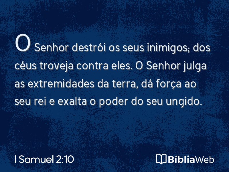 I Samuel 2:10 em imagem para compartilhar