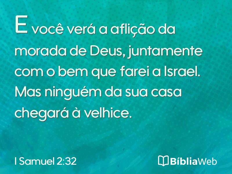 I Samuel 2:32 em imagem para compartilhar