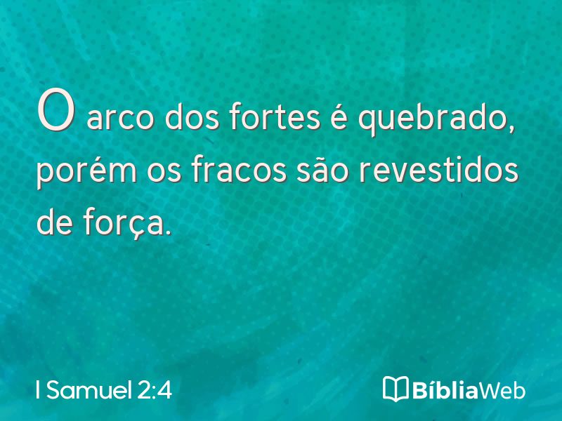 I Samuel 2:4 em imagem para compartilhar